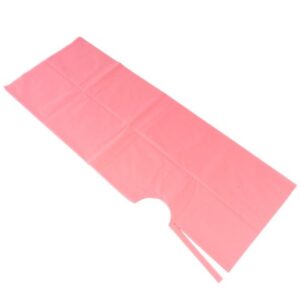 7072 eh nonwoven hairdressing cape long pink 25gab vienreizlietojamie apmetni